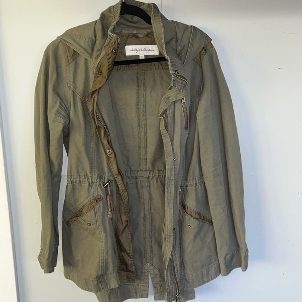 Sebby Collection Hooded Utility Jacket